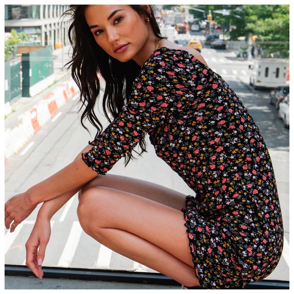 NWT Volcom Juniors' Stone Steezee Printed Mini Dress, size XSmall - Picture 9 of 10